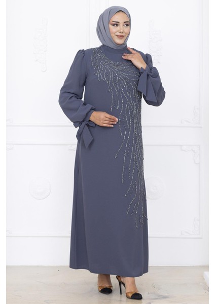 Irem Tesettür Abiye Antrasit indirimleri