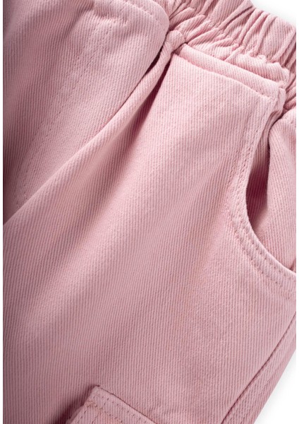 Gabardin Kargo Pantolon 2-7 Yaş Pembe modelleri