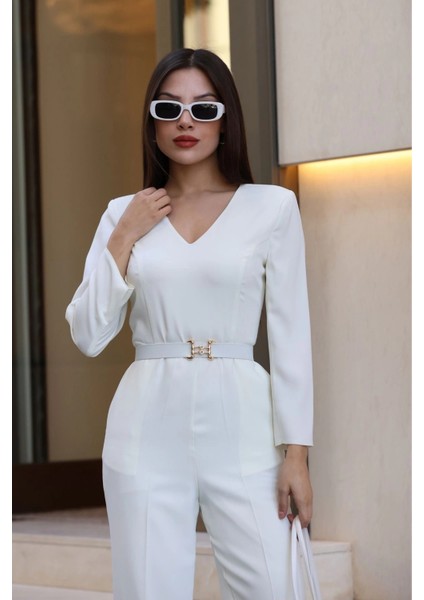 Nursel Ergin Özel Tasarım Tulum 6050-BEYAZ fırsatları