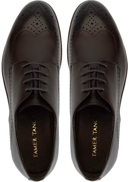 Erkek Hakiki Deri Kahverengi Klasik Ayakkabı 1157 40-120 Erk Ayk SK25-26 Kahve Spıro indirimleri