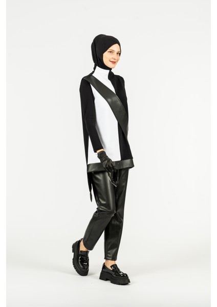 Deri Garnili Sweat modelleri