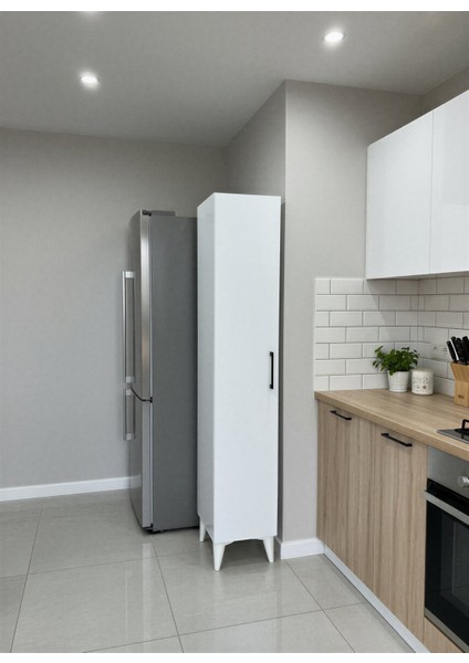 Aruat 6 Raf'lı Mutfak & Banyo Çok Amaçlı Kulanılabilen Kapaklı Dolap