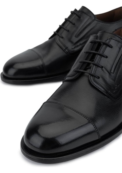 Erkek Hakiki Deri Siyah Klasik Ayakkabı 342 9385 Erk Ayk SK25-26 Sıyah St Dn modelleri