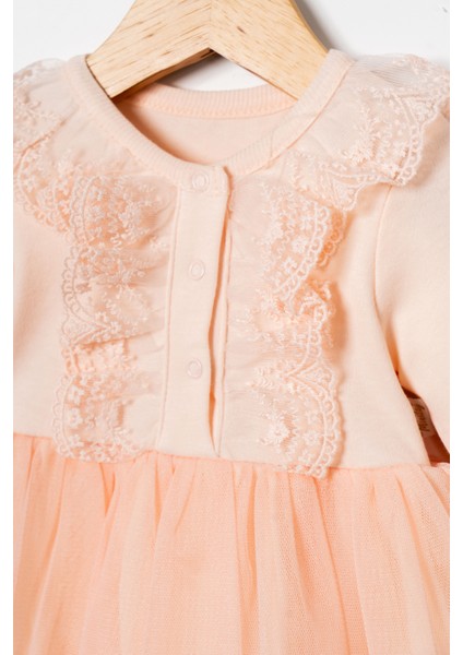 Kız Bebek Elbise Dantelli Bandanalı fiyatları