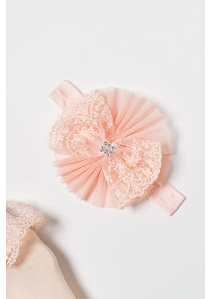 Kız Bebek Elbise Dantelli Bandanalı fırsatları