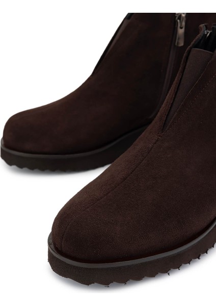 Kadın Hakiki Deri Kahverengi Süet Casual Bot 1120 985 Bn Bot SK25-26 Kahve Suet modelleri