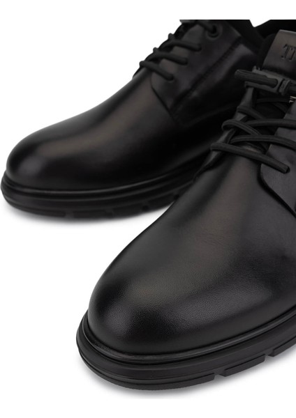 Erkek Hakiki Deri Siyah Casual Ayakkabı 298 3122-W3050 Erk Ayk SK25-26 Sıyah Atlas modelleri