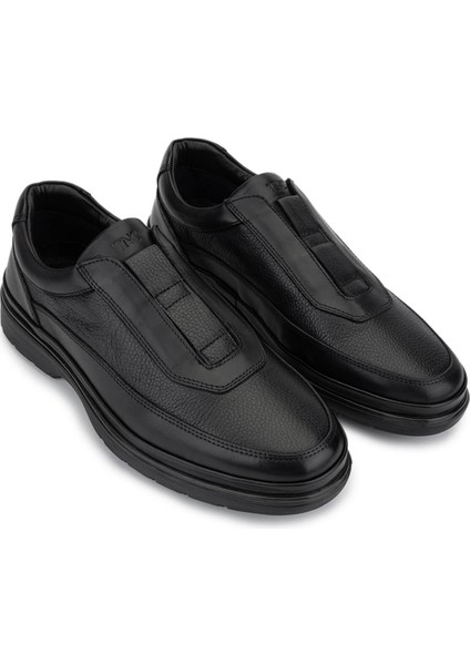 Erkek Hakiki Deri Siyah Casual Ayakkabı 298 3014-56603 Erk Ayk SK25-26 Syh Atls/syh Gutı fiyatları