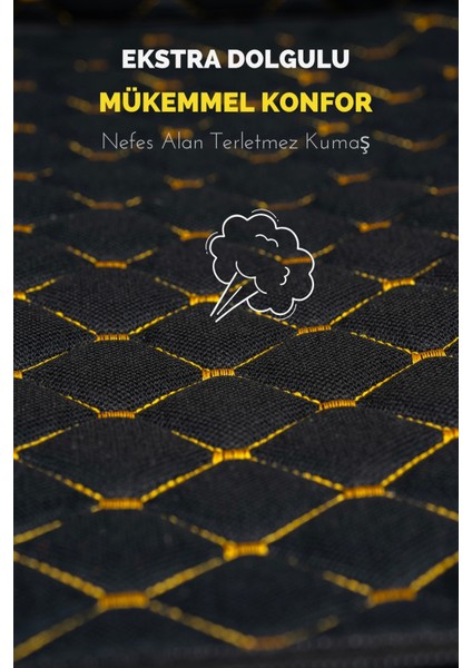 Lacasa Automotive Terletmez,ergonomik,ortopedik,cepli Kaymaz Jakar Oto Kılıf-Minder (7parça Set)