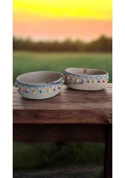 Hasır Sepet Dekoratif Sepet Organizer Saklama Kutusu Düzenleyici Handmade El Emeği fiyatları