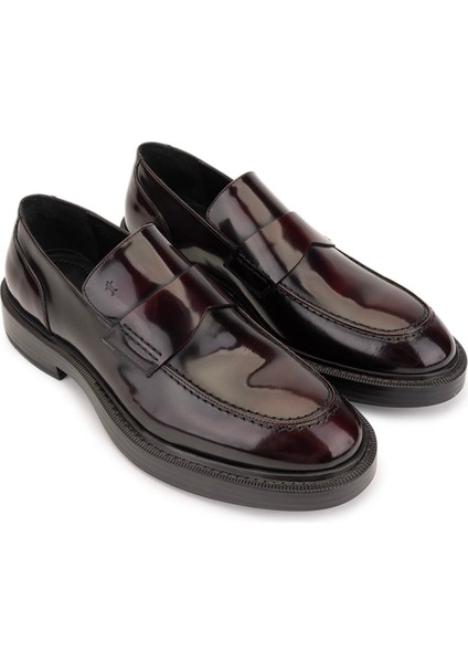 Erkek Hakiki Deri Bordo Loafer Ayakkabı 987 281 Erk Ayk SK25-26 Bordo Acma fiyatları
