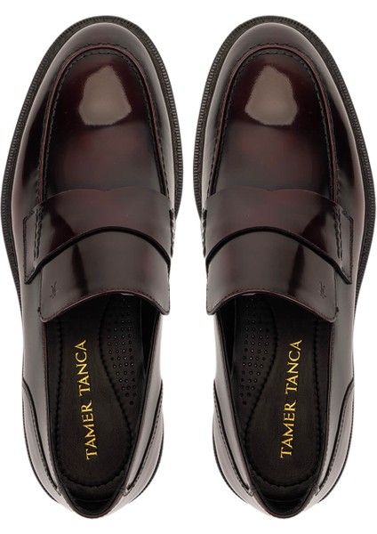 Erkek Hakiki Deri Bordo Loafer Ayakkabı 987 281 Erk Ayk SK25-26 Bordo Acma indirimleri