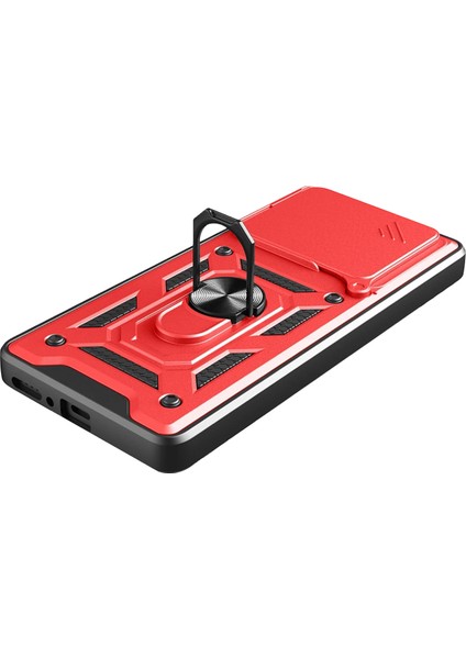 Mtxdpn Newface Xiaomi Redmi Note 14 4g Pars Lens Yüzüklü Silikon - Kırmızı fırsatları