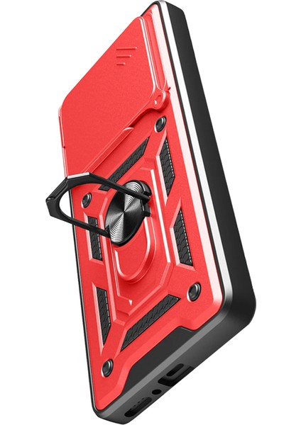 Mtxdpn Newface Xiaomi Redmi Note 14 4g Pars Lens Yüzüklü Silikon - Kırmızı indirimleri