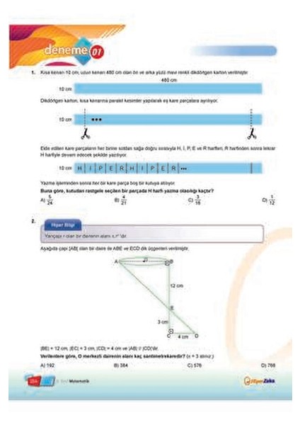 8. Sınıf En Matematik Soru Bankası Analitik Düşünme Geliştirici 2024 Basımı