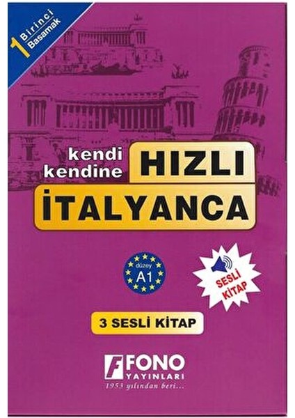 Hızlı İtalyanca 1. Basamak 3 Kitap Seti Mesleki Hazırlık İçin Seslendirmeli fiyatları
