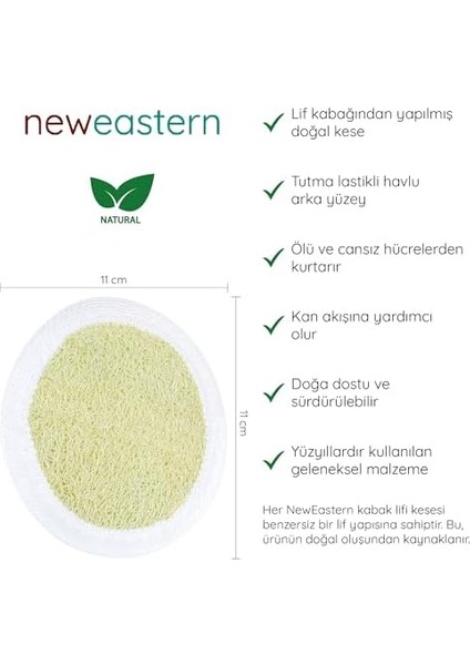 Neweastern Doğal Kabak Lifi, Vücut Kese ve Yüz Peeling Seti, 3 Parça fiyatları