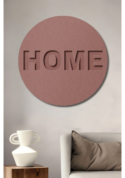 Dekoratif Ahşap Yuvarlak Tablo Ev