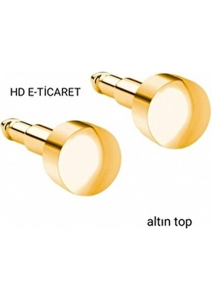 Gold Top Kulak Delme Küpesi Unisex Kullanıma Uygun 1 Çift Alerji ve Paslanma Yapmaz fiyatları