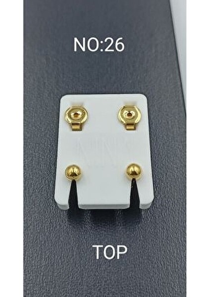 Gold Top Kulak Delme Küpesi Unisex Kullanıma Uygun 1 Çift Alerji ve Paslanma Yapmaz modelleri