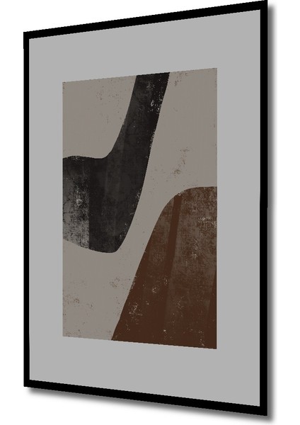 Dekoratif Ahşap Dikdörtgen Tablo Soyut Sanat Kompozisyonu Çerçeve Görünümlü fiyatları