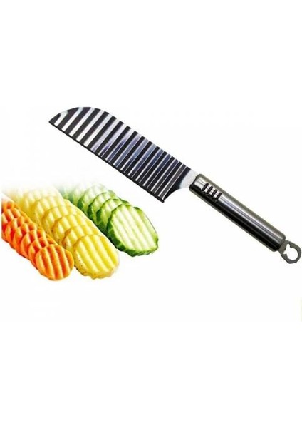 Tırtıklı Patates Kesme Bıçağı - Şekilli Sebze ve Meyve Dilimleyici modelleri