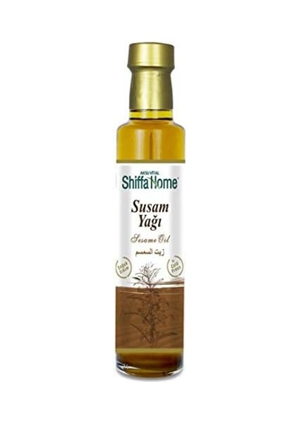 Shiffa Home Susam Yağı 250 ml | Soğuk SIKIM%100 Doğal Saf Bitkisel Yağ | Omega, Vitamin ve Mineral Açısından Zengin | Cilt ve Saç Bakım Yağı | Masaj, Mutfak ve Aromaterapi Kullanımı
