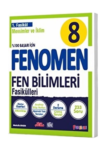 8. Sınıf Fen Bilimleri Fasikülleri 6 Kitap LGS Hazırlık İçin 680 Sayfa modelleri