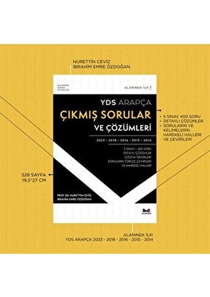 YDS Arapça Çıkmış Sorular ve Çözümleri 530 Sayfa Üniversite Hazırlık Kitabı fırsatları