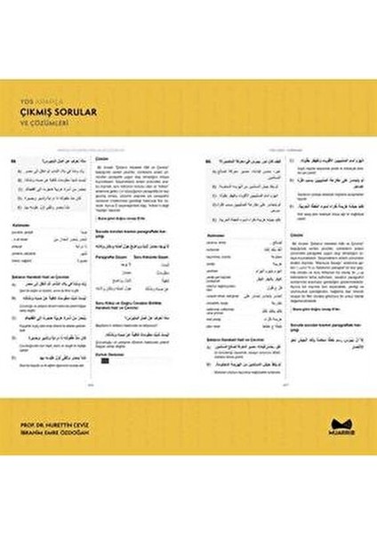 YDS Arapça Çıkmış Sorular ve Çözümleri 530 Sayfa Üniversite Hazırlık Kitabı indirimleri