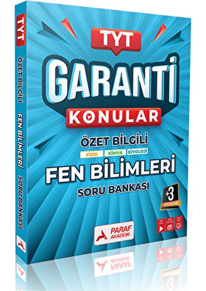 TYT Fen Bilimler Garanti Konular Soru Bankası Normal Boy 2025 Yılı İçin fiyatları