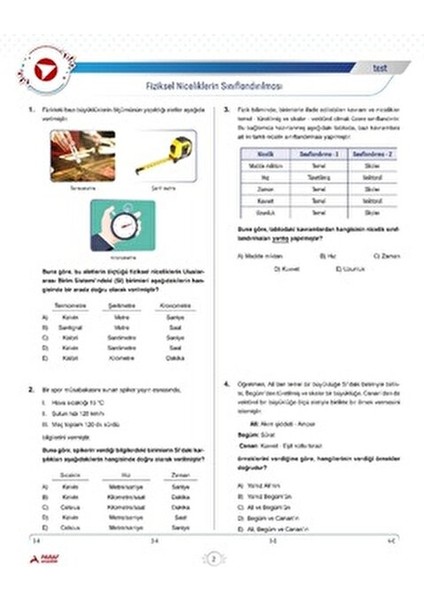 TYT Fen Bilimler Garanti Konular Soru Bankası Normal Boy 2025 Yılı İçin