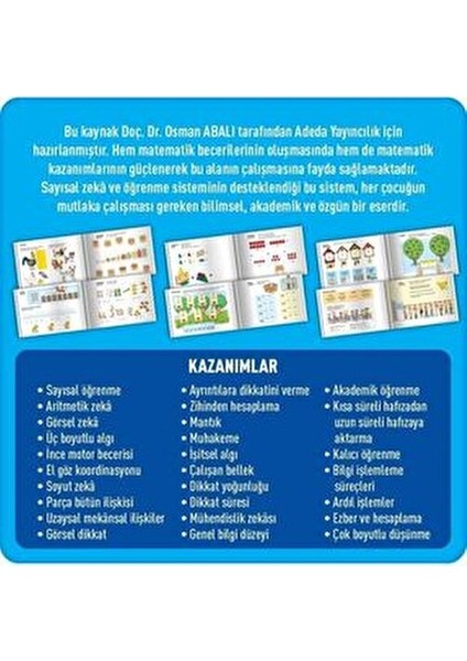 Matematik Seti 7 Yaş Ciltli Ahşap Materyalli 1. Sınıf Eğitici Kitap