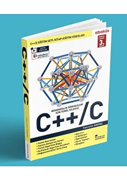 C++/C Eğitim Seti Temel Kılavuz 720 Sayfa Fahrettin Erdinç Video Eğitim Hediyeli modelleri