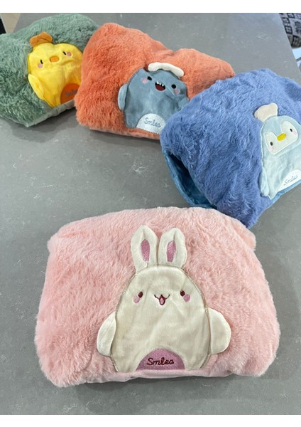 Sevimli Hayvan Figürlü El Geçmeli Yumuşak Peluş Sıcak Su Torbası | 1 Litre