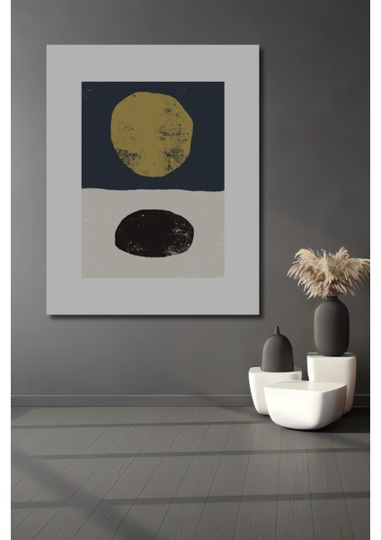 Dekoratif Ahşap Dikdörtgen Tablo Soyut Gökyüzü