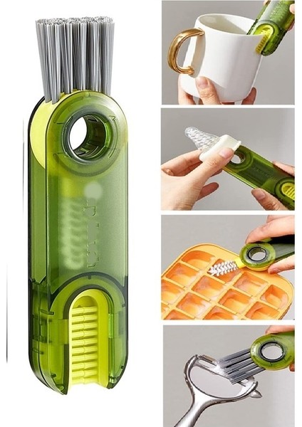 3 Fonksiyonlu Çok Amaçlı Temizlik Fırçası Mutfak-Banyo-Araç- Klavye -Pencere Oluk Temizlik Fırçası modelleri