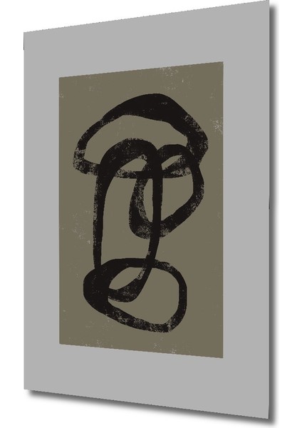 Dekoratif Ahşap Dikdörtgen Tablo Soyut Fırça Darbesi fiyatları