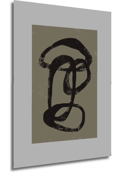 Dekoratif Ahşap Dikdörtgen Tablo Soyut Fırça Darbesi modelleri