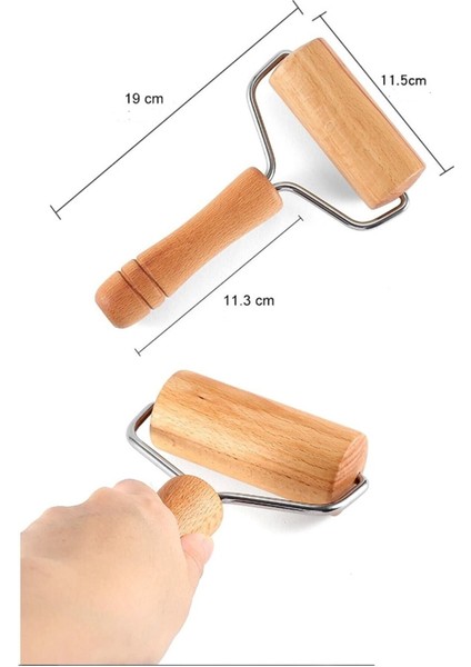 Pratik Rulo Hamur Açıcı Merdane Pürüzsüz Oklava Pizza Börek Açma Silindir El Merdanesi fiyatları