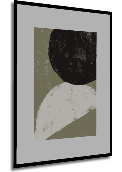 Dekoratif Ahşap Dikdörtgen Tablo Soyut Kompozisyon Çerçeve Görünümlü modelleri