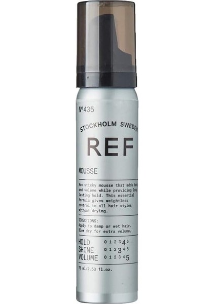 Reference Of Sweden Ref Stockholm-Ref Mousse N°435 75 ml Travel Size Uzun Süreli Tutuş Sağlayan Hacimlendirici Köpük
