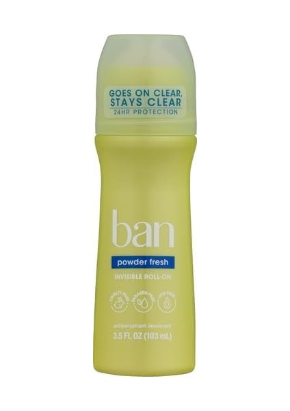 Ban Invisible Roll On Antiperspirant Deodorant Powder Fresh 3.5 Fl Oz 103 ml modelleri