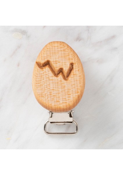 Yumurta Figürlü Organik Ahşap Emzik Klip modelleri