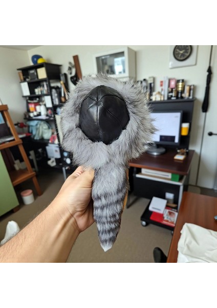 Gerçek Deri Kuyruklu Deri Börk Erkek Kadın Şapka Bere Gri modelleri