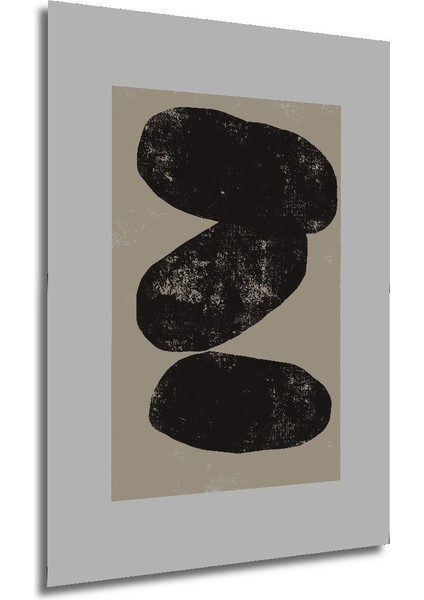 Dekoratif Ahşap Dikdörtgen Tablo Soyut Taş Katmanları modelleri