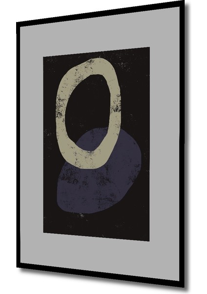 Dekoratif Ahşap Dikdörtgen Tablo Soyut Geometrik Şekiller Çerçeve Görünümlü fiyatları