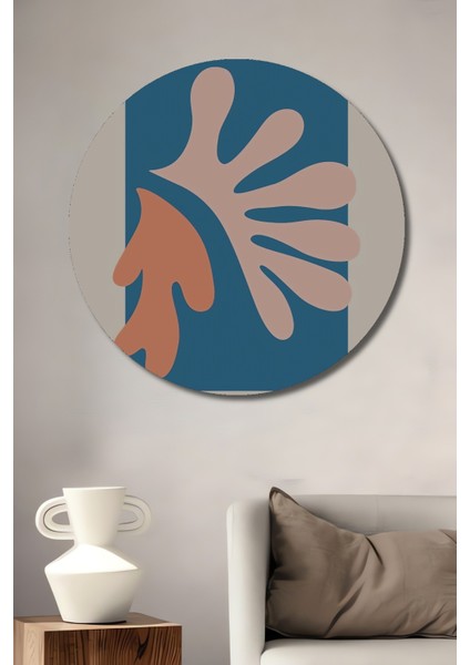Dekoratif Ahşap Yuvarlak Tablo Henri Matisse