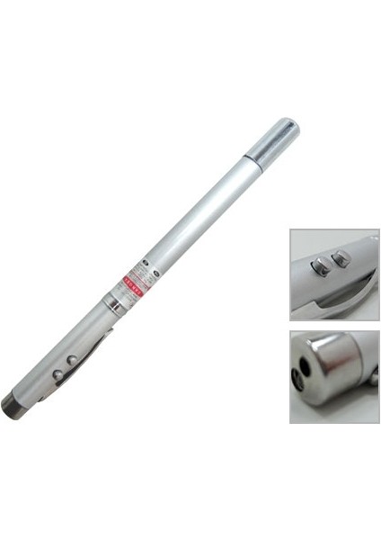 Uzayabilen Lazer Pointer Sunum Kalemi -Mıknatıs Uçlu