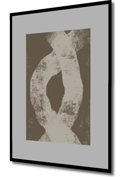 Dekoratif Ahşap Dikdörtgen Tablo Soyut Düğüm Çerçeve Görünümlü fiyatları